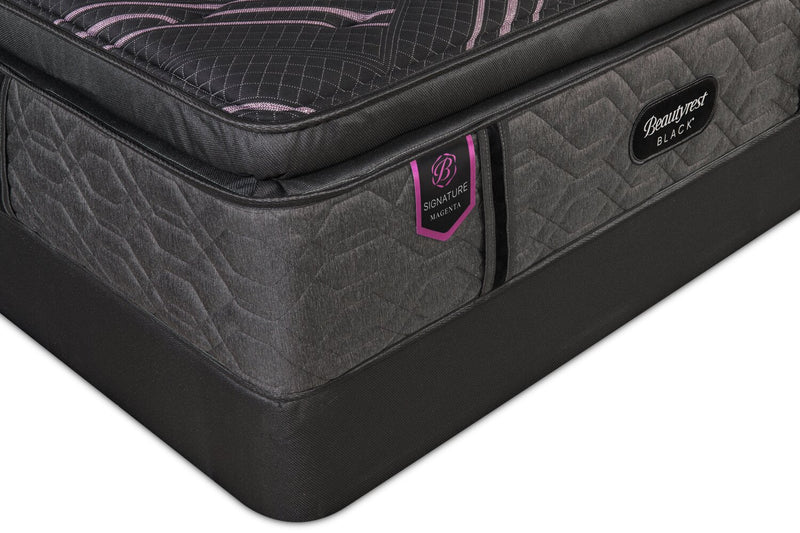 Beautyrest Black Signature Magenta Euro Pillowtop Full Mattress Set