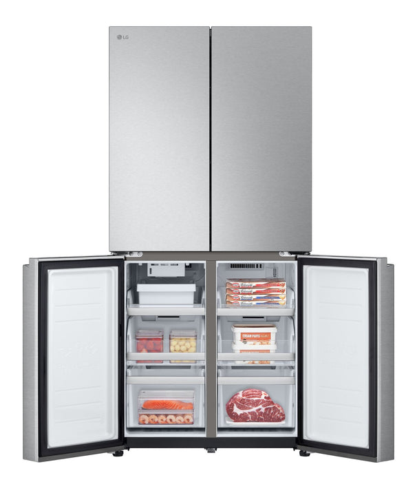LG 33\" 18.6 Cu. Ft. French 4-Door Counter-Depth Refrigerator - Stainless Steel - LF19C8200S