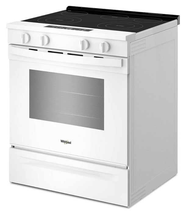Whirlpool 30\" 5.3 Cu. Ft. Electric Smart Range with No Preheat Mode – White - YWSES3330TW