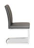 Naya Dining Chair, Vegan Leather, Metal – Grey | Chaise de salle à manger Naya en cuir végétalien et en métal - grise