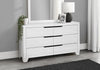 Elite Bedroom 6-Drawer Dresser, 58"W x 33"H - White | Commode de chambre à coucher Elite de 58 po (L) x 33 po (H) à 6 tiroirs - blanche