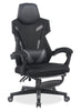 Sparrow 28.3" Ergonomic Gaming Chair with Lumbar Cushion and Footrest - Black | Fauteuil de jeu ergonomique Sparrow de 28,3 po avec coussin lombaire et repose-pieds - noir