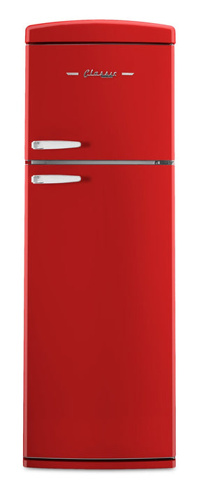 Unique Classic Retro 24\" 11 Cu Ft. Top Freezer Refrigerator – Candy Red - UNQ-310L R TM