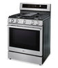 LG 6.3 Cu. Ft. Smart Gas Range with Air Fry – Fingerprint Resistant Stainless Steel - LRGN6325X | Cuisinière intelligente à gaz LG de 6,3 pi3 avec friture à air - acier inoxydable résistant aux traces de doigts - LRGN6325X