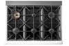 Classic Retro by Unique 36" 5.2 Cu. Ft. 6-Burner Gas Range with Convection - Marshmallow White - UGP-36CR W | Cuisinière à gaz Classic Rétro par Unique de 36 po et de 5,2 pi3 à 6 brûleurs avec convection - blanc guimauve - UGP-36CR W | UGP36CRW