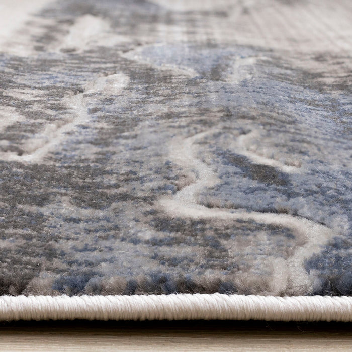 Linnie Blue Grey Area Rug - 7'10\" x 10'6\"