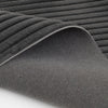 Dream Step Memory Foam Channel Dark Grey Faux Fur Area Rug - 7' x 10' | Carpette Dream Step à canaux en fausse fourrure gris foncé avec mousse à mémoire de forme - 7 pi x 10 pi