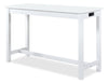 Noah 60” Modern Dinette with 3 Counter-Height Stools and USB Ports - White | Coin-repas moderne Noah de 60 po avec 3 tabourets de hauteur comptoir et ports USB - blanche