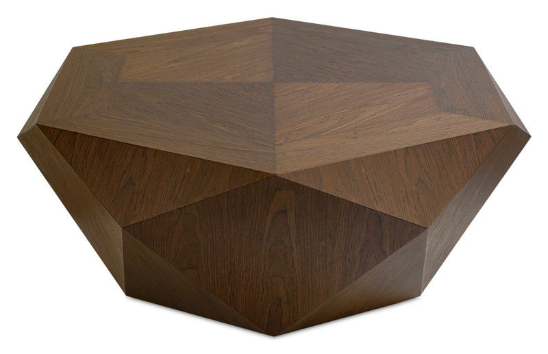 Dawson 37” Modern Coffee Table - Light Brown