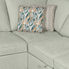 Scott Living Haven 4-Piece Left-Facing Chenille Fabric Sleeper Sectional with Storage Chaise - Seafoam Blue | Sofa-lit sectionnel de gauche Haven de Scott Living 4 pièces en tissu de chenille avec fauteuil long de rangement - bleu écume de mer