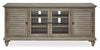 Baron 72” Rustic Pine TV Stand with Storage and Cable Management for TVs up to 80” - Dovetail Grey | Meuble pour téléviseur rustique Baron de 72 po en pin avec rangement et système de gestion des