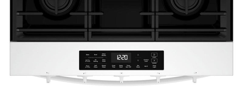 Whirlpool 30\" 5 Cu. Ft. Gas Range with Air Cooking - White - WSGS5030SW