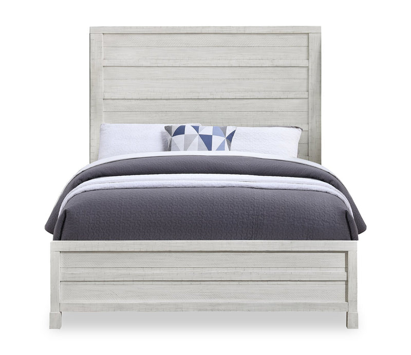 Haven 6pc Bedroom Set with Panel Bed, Dresser, Mirror & Nightstand, White - Queen Size