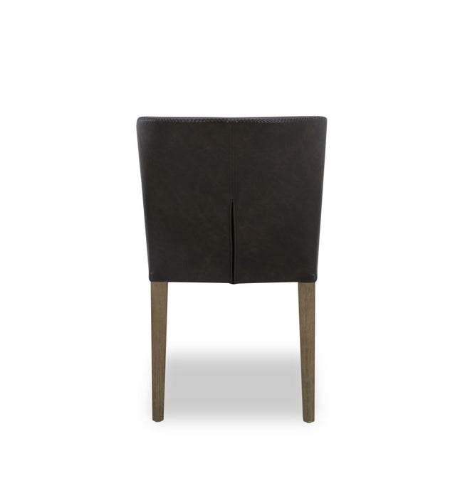 Arlo Dining Chair with Vegan Leather Fabric - Bison Brown