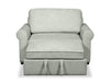 Scott Living Haven 55" Chenille Fabric Sleeper Chair with Wood Legs - Seafoam Blue | Fauteuil-lit convertible Haven de Scott Living de 55 po en tissu de chenille avec pattes en bois - bleu écume de mer