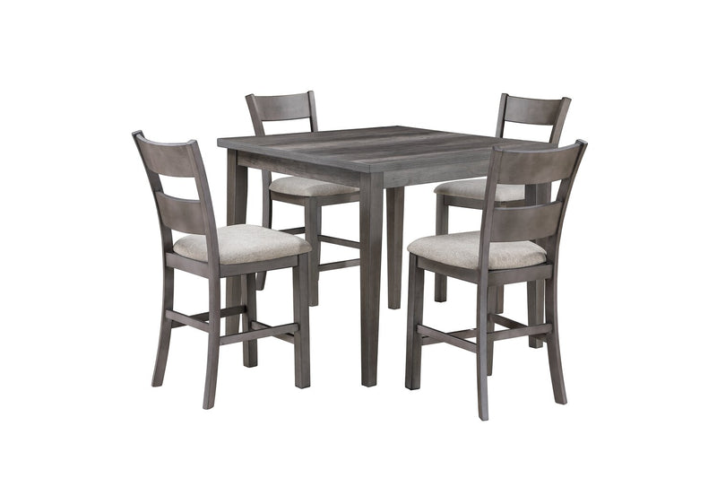 Krew Counter-Height Dining Table, Melamine, 42\"W - Grey