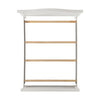 Ella Panel Bed with Headboard & Frame, Chevron Pattern, White - Full Size | Lit à panneaux Ella avec tête de lit, cadre et motif de chevrons, blanc - format lit double