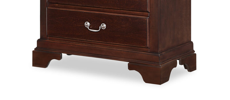 Marco Bedroom Chest of Drawers, 5-Drawer, 32\"W x 48\"H - Cherry Brown