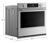 KitchenAid 30" Smart Electric Single Wall Oven – PrintShield Stainless Steel - KOES730SPS | Four mural simple électrique intelligent KitchenAid de 30 po - acier inoxydable PrintShieldMC - KOES730SPS