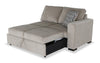 Made in Canada Legend 2-Piece Left-Facing Chenille Fabric Cuddler Sleeper Sectional - Platinum Beige | Sofa-lit sectionnel enveloppant de gauche Legend 2 pièces fabriqué au Canada en tissu de chenille - beige platine