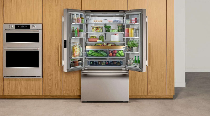 KitchenAid 36\" 24 Cu. Ft. Counter-Depth French Door Refrigerator - PrintShield Stainless - KRFC236SPS