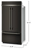 KitchenAid 24.2 Cu. Ft. 42" French Door Bottom Mount Refrigerator – Black Ore - KBFN542SBE | Réfrigérateur KitchenAid de 24,2 pi³ et de 42 po à portes françaises à congélateur inférieur - minerai noir - KBFN542SBE