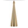 Alison 30" Metal Table Lamp with White Linen - Gold | Lampe de table Alison de 30 po en métal avec lin blanc - doré