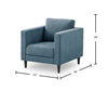 Metro 32" Fabric Chair with Tufted Seat Cushion and Reversible Back Cushion - Denim Blue | Fauteuil Metro de 32 po en tissu avec coussin de siège capitonné et coussin de dossier réversible - bleu denim
