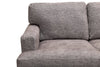Made in Canada Luxe 2-Piece Right-Facing Fabric Sectional with Removable Cushions - Zaftig Dove Grey | Sofa sectionnel de droite Luxe 3 pièces fabriqué au Canada en tissu avec coussins amovibles - gris colombe Zaftig