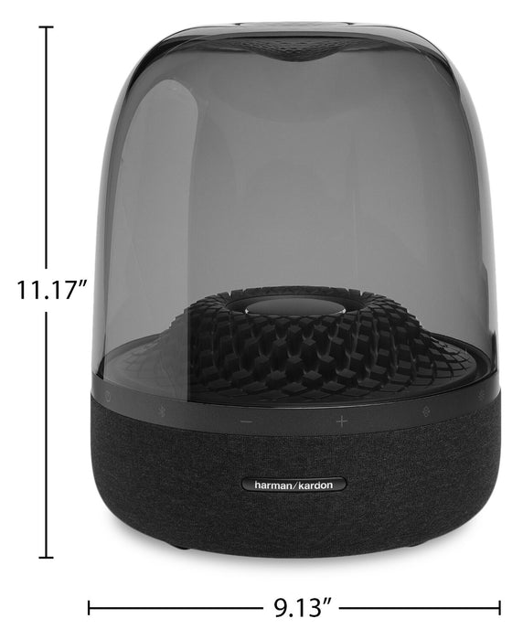 Harman Kardon Aura Studio 4 130W Transparent Dome Speaker (HKAURAS4BLKAM)