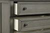 Chelsea Bedroom Chest of Drawers, 5-Drawer, 38"W x 52"H - Grey | Commode verticale de chambre à coucher Chelsea de 38 po (L) x 52 po (H) à 5 tiroirs - grise
