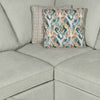 Scott Living Haven 4-Piece Right-Facing Chenille Fabric Sleeper Sectional with Storage Chaise - Seafoam Blue | Sofa-lit sectionnel de droite Haven de Scott Living 4 pièces en tissu de chenille avec fauteuil long de rangement - bleu écume de mer