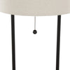 Orbit 28" Metal Table Lamp with Wireless Charging and Natural Linen Shade – Oil Bronze | Lampe de table Orbit de 28 po en métal avec recharge sans fil et abat-jour en lin naturel – bronze huilé