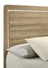Sable Panel Bed with Headboard & Frame, Light Brown - King Size | Lit à panneaux Sable brun clair avec tête de lit et cadre de lit - format très grand lit