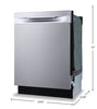 Frigidaire 24" 49 dBA Top-Control Dishwasher with DishSense® Technology - Stainless Steel - FDHP4336AS | Lave-vaisselle Frigidaire de 24 po et de 49 dBA avec commandes sur le dessus et technologie DishSenseMC - acier inoxydable - FDHP4336AS | FDHP43AS