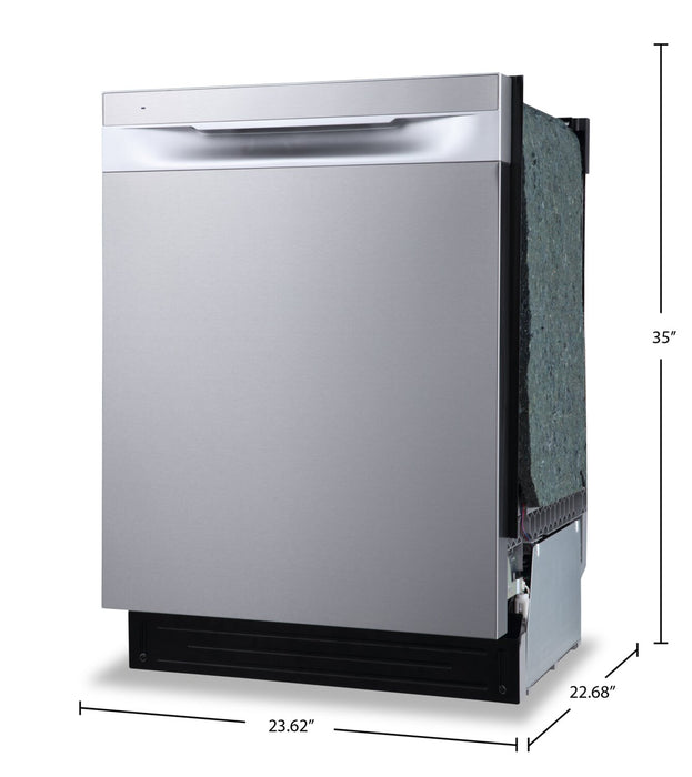 Frigidaire 24\" 49 dBA Top-Control Dishwasher with DishSense® Technology - Stainless Steel - FDHP4336AS