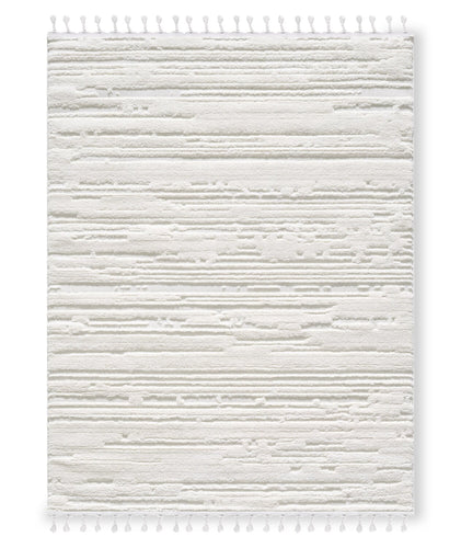 Riley Cream Abstract Area Rug - 7'7" x 10' 