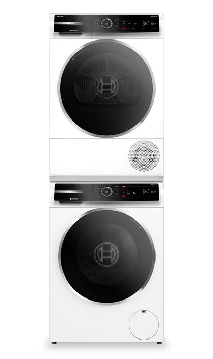 Bosch 500 Series 2.4 Cu. Ft. Front-Load Washer and 4 Cu. Ft. Heat Pump Dryer 