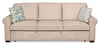Scott Living Haven 96" Chenille Fabric Sleeper Sofa with Wood Legs - Taupe | Sofa-lit Haven de Scott Living de 96 po en tissu de chenille avec pattes en bois - taupe