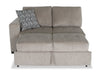 Made in Canada Legend 2-Piece Right-Facing Chenille Fabric Cuddler Sleeper Sectional - Platinum Beige | Sofa-lit sectionnel enveloppant de droite Legend 2 pièces fabriqué au Canada en tissu de chenille - beige platine