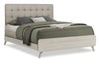 Cami 5pc Bedroom Set with Bed, Dresser & Mirror, Mid-Century Modern, Grey Oak - Queen Size | Ensemble de chambre à coucher de style moderne du milieu du 20e siècle Cami 5 pièces en chêne gris avec lit, commode et miroir - format grand lit