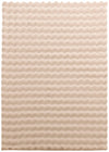 Dream Step Memory Foam Bubble Taupe Faux Fur Area Rug  - 5' x 7'