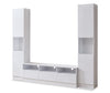Celine 94.5" 3 – Piece Entertainment Centre with Storage for TVs up to 70" - White | Meuble audio-vidéo Celine de 94.5 po 3 pièces avec rangement pour téléviseurs de jusqu’à 70 po - blanc