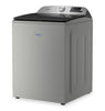 Maytag 6.0 Cu. Ft. Smart Top-Load Washer and 7.4 Cu. Ft. Electric Dryer - Radiant Silver | Laveuse intelligente à chargement par le haut de 6,0 pi³ et sécheuse électrique de 7,4 pi³ de Maytag - argenté radieux