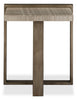 Cyprus 26” Modern End Table - Beige/Bronze | Table de bout Cyprus - beige et bronze