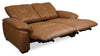 Bello 67" Leather-Look Fabric Power Reclining Loveseat - Brown | Causeuse à inclinaison électrique Bello de 67 po en tissu d’apparence cuir - brune