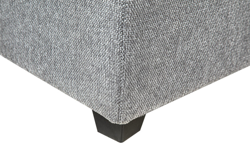 Scott Living Evolve Modular 4-Piece Linen-Look Fabric Sectional with Feather Down Cushions - Grey