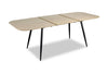 Joss Dining Table with 65-83"W Butterfly Extension, Metal - Natural | Table de salle à manger Joss de 65 po à 83 po (L) avec rallonge papillon, en métal - naturelle