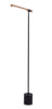Hollar 56" Matte Black and Wood LED Floor Lamp | Lampe à pied à DEL Hollar de 56 po noir mat et bois