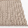 Dream Step Memory Foam Channel Taupe Faux Fur Area Rug - 7' x 10' | Carpette Dream Step à canaux en fausse fourrure taupe avec mousse à mémoire de forme - 7 pi x 10 pi